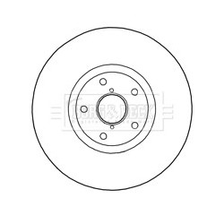 Brake Disc BORG & BECK BBD5833S OE Ref SU00306805
