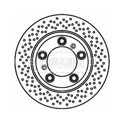 Brake Disc BORG & BECK BBD5836S OE Ref 98735240300