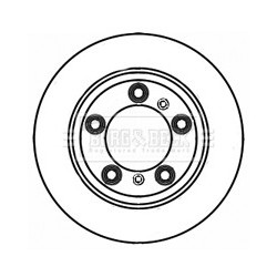 Brake Disc BORG & BECK BBD5837S OE Ref 98735240101