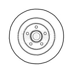 Brake Disc BORG & BECK BBD5839S OE Ref 402022291R