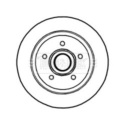 Brake Disc BORG & BECK BBD5840S OE Ref 4154200302