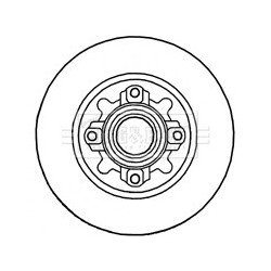 Brake Disc BORG & BECK BBD5841S OE Ref 4249.66