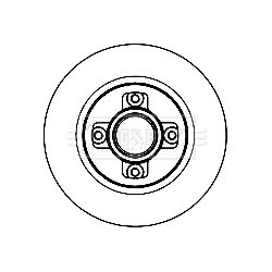 Brake Disc BORG & BECK BBD5842S OE Ref 1619238880