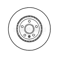 Brake Disc BORG & BECK BBD5843S OE Ref 569081