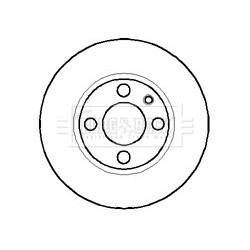 Brake Disc BORG & BECK BBD5844S OE Ref 92835104401 BORG & BECK