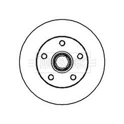 Brake Disc BORG & BECK BBD5878S OE Ref 357 615 601 B