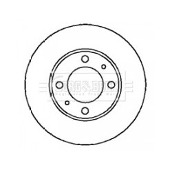 Brake Disc BORG & BECK BBD5882S OE Ref 4AO615601B