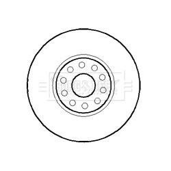Brake Disc BORG & BECK BBD5883S OE Ref 441 615 301 AA
