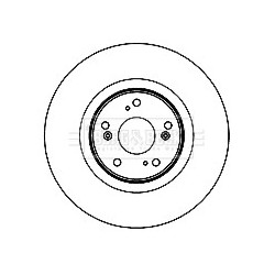 Brake Disc BORG & BECK BBD5892S OE Ref 45251TL0G51