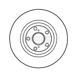 Brake Disc BORG & BECK BBD5893S OE Ref 4351205090