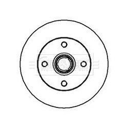 Brake Disc BORG & BECK BBD5895S OE Ref 191615601B