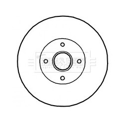 Brake Disc BORG & BECK BBD5897S OE Ref 7701207898