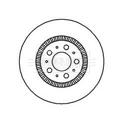 Brake Disc BORG & BECK BBD5899S OE Ref 2724045