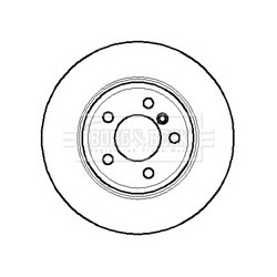 Brake Disc BORG & BECK BBD5900S OE Ref 34211164911