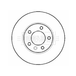 Brake Disc BORG & BECK BBD5901S OE Ref 7H0615301D