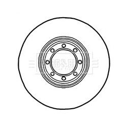 Brake Disc BORG & BECK BBD5902S OE Ref 2996043
