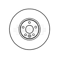 Brake Disc BORG & BECK BBD5903S OE Ref 31381986