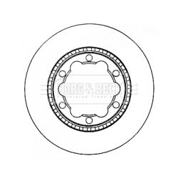 Brake Disc BORG & BECK BBD5904S OE Ref 9064230112
