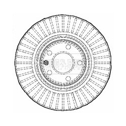 Brake Disc BORG & BECK BBD5905S OE Ref 4F0 615 301 E