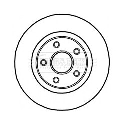 Brake Disc BORG & BECK BBD5908S OE Ref 1052089269AB