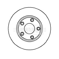 Brake Disc BORG & BECK BBD5909S OE Ref XW4Z1125AA
