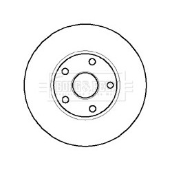 Brake Disc BORG & BECK BBD5910S OE Ref JLM20150