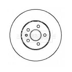 Brake Disc BORG & BECK BBD5911S OE Ref JLM12304