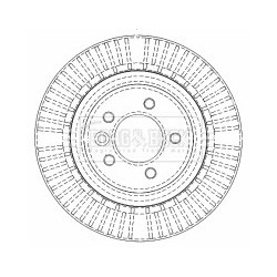 Brake Disc BORG & BECK BBD5912S OE Ref SDB00014