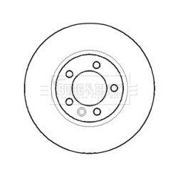 Brake Disc BORG & BECK BBD5916S OE Ref 7H0 615 301F