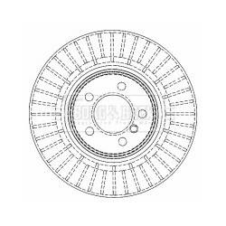 Brake Disc BORG & BECK BBD5919S OE Ref SDB500181