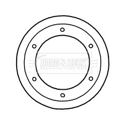 Brake Disc BORG & BECK BBD5921S OE Ref 46393184
