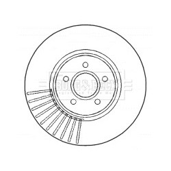 Brake Disc BORG & BECK BBD5925S OE Ref 1384290