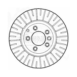 Brake Disc BORG & BECK BBD5926S OE Ref 95535240150
