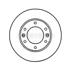 Brake Disc BORG & BECK BBD5927S OE Ref 517124H500