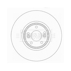 Brake Disc BORG & BECK BBD5929S OE Ref 7701207378