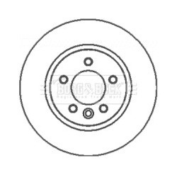 Brake Disc BORG & BECK BBD5931S OE Ref SDB000602
