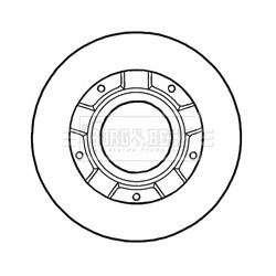 Brake Disc BORG & BECK BBD5932S OE Ref 1387152
