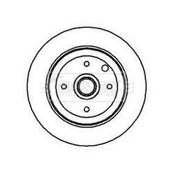 Brake Disc BORG & BECK BBD5933S OE Ref 90348319