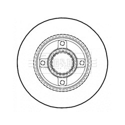 Brake Disc BORG & BECK BBD5935S OE Ref 4249.34