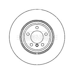 Brake Disc BORG & BECK BBD5938S OE Ref 34 11 6 779 467