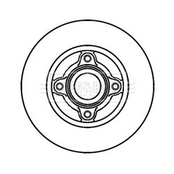 Brake Disc BORG & BECK BBD5939S OE Ref 7700805006