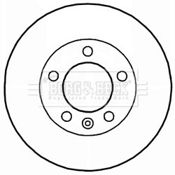 Brake Disc BORG & BECK BBD5941S OE Ref 4020600Q0G
