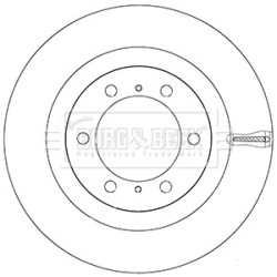 Brake Disc BORG & BECK BBD5942S OE Ref 4351260191