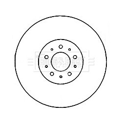 Brake Disc BORG & BECK BBD5945S OE Ref 8672112
