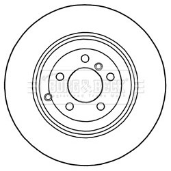 Brake Disc BORG & BECK BBD5946S OE Ref AH422C026BC