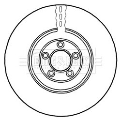 Brake Disc BORG & BECK BBD5947S OE Ref T2R5940