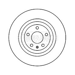 Brake Disc BORG & BECK BBD5949S OE Ref 4F0 615 601 B