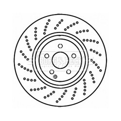 Brake Disc BORG & BECK BBD5950S OE Ref 2044211212