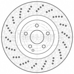 Brake Disc BORG & BECK BBD5953S OE Ref 0004211512
