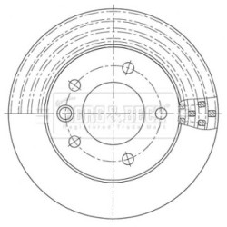 Brake Disc BORG & BECK BBD5954S OE Ref 9034210112